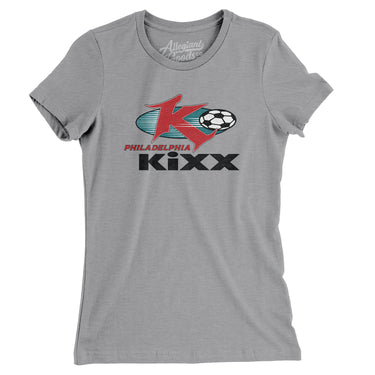 Philadelphia Kixx Defunct Soccer Women's T-Shirt-Allegiant Goods Co. Vintage Sports Apparel