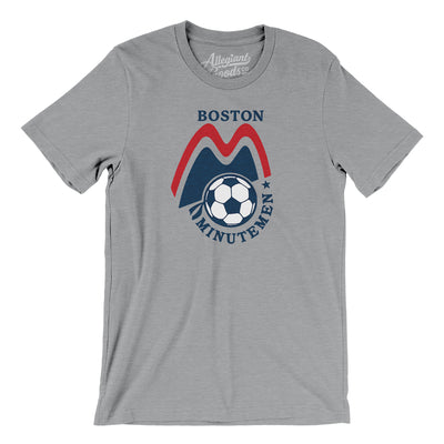 Boston Minutemen Soccer Men/Unisex T-Shirt-Athletic Heather-Allegiant Goods Co. Vintage Sports Apparel
