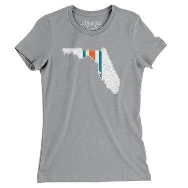 Florida Helmet Stripes Women's T-Shirt-Allegiant Goods Co. Vintage Sports Apparel