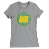 Oregon Basketball Women's T-Shirt-Athletic Heather-Allegiant Goods Co. Vintage Sports Apparel