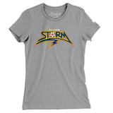 St. Louis Storm Soccer Women's T-Shirt-Allegiant Goods Co. Vintage Sports Apparel