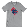 Washington D.C. Home State Monogram Map Men/Unisex T-Shirt-Athletic Heather-Allegiant Goods Co. Vintage Sports Apparel