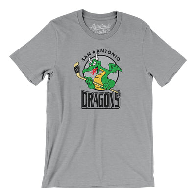 San Antonio Dragons Hockey Men/Unisex T-Shirt-Athletic Heather-Allegiant Goods Co. Vintage Sports Apparel