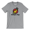 Michigan Stags Hockey Men/Unisex T-Shirt-Athletic Heather-Allegiant Goods Co. Vintage Sports Apparel