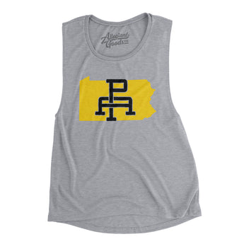 Pennsylvania Home State Women's Flowey Scoopneck Muscle Tank-Allegiant Goods Co. Vintage Sports Apparel