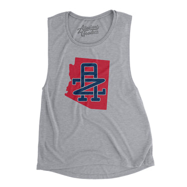 Arizona Home State Women's Flowey Scoopneck Muscle Tank-Allegiant Goods Co. Vintage Sports Apparel