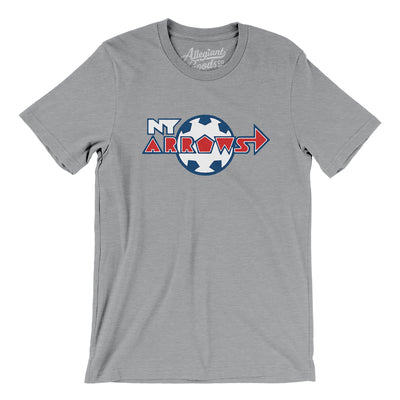 New York Arrows Soccer Men/Unisex T-Shirt-Athletic Heather-Allegiant Goods Co. Vintage Sports Apparel