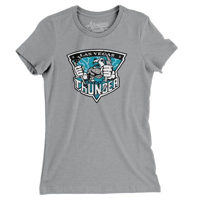 Las Vegas Thunder Hockey Women's T-Shirt-Athletic Heather-Allegiant Goods Co. Vintage Sports Apparel