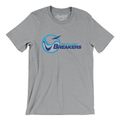 Portland Breakers Football Men/Unisex T-Shirt-Athletic Heather-Allegiant Goods Co. Vintage Sports Apparel