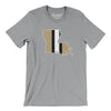 Louisiana Helmet Stripes Men/Unisex T-Shirt-Athletic Heather-Allegiant Goods Co. Vintage Sports Apparel