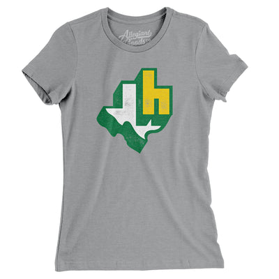 Houston Texans Football Women's T-Shirt-Athletic Heather-Allegiant Goods Co. Vintage Sports Apparel