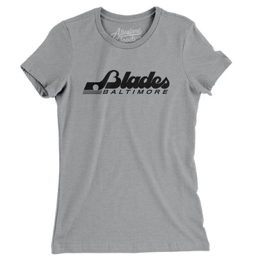 Baltimore Blades Hockey Women's T-Shirt-Allegiant Goods Co. Vintage Sports Apparel