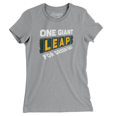 One Giant Leap For Green Bay Women's T-Shirt-Allegiant Goods Co. Vintage Sports Apparel