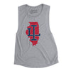 Illinois Home State Women's Flowey Scoopneck Muscle Tank-Athletic Heather-Allegiant Goods Co. Vintage Sports Apparel