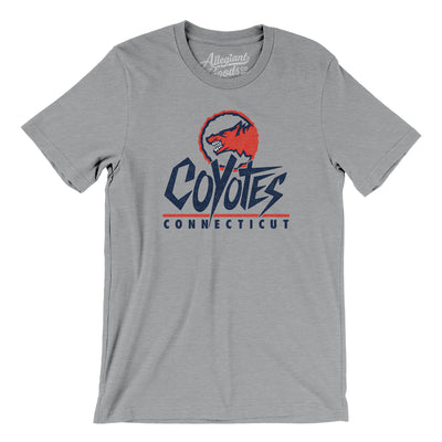 Connecticut Coyotes Arena Football Men/Unisex T-Shirt-Athletic Heather-Allegiant Goods Co. Vintage Sports Apparel