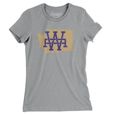Washington Home State Women's T-Shirt-Allegiant Goods Co. Vintage Sports Apparel