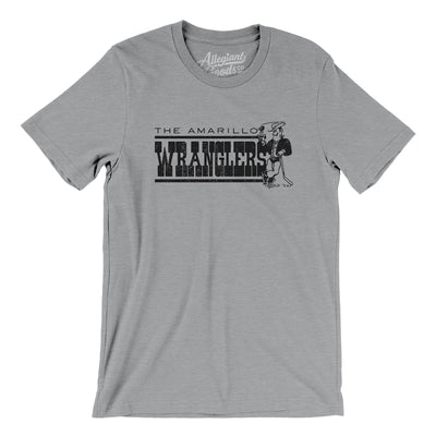 Amarillo Wranglers Hockey Men/Unisex T-Shirt-Athletic Heather-Allegiant Goods Co. Vintage Sports Apparel