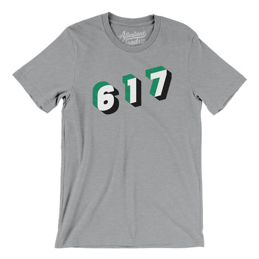 Boston 617 Area Code Men/Unisex T-Shirt-Allegiant Goods Co. Vintage Sports Apparel