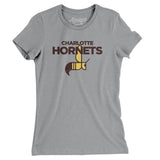 Charlotte Hornets Football Women's T-Shirt-Allegiant Goods Co. Vintage Sports Apparel