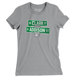 Addison & Clark Street Chicago Women's T-Shirt-Allegiant Goods Co. Vintage Sports Apparel