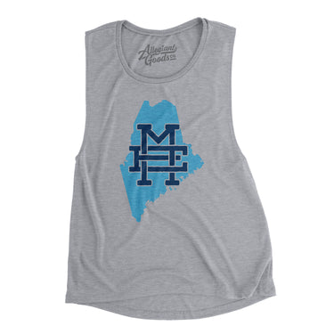 Maine Home State Women's Flowey Scoopneck Muscle Tank-Allegiant Goods Co. Vintage Sports Apparel