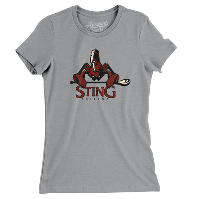 Arizona Sting Lacrosse Women's T-Shirt-Athletic Heather-Allegiant Goods Co. Vintage Sports Apparel