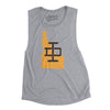 Idaho Home State Women's Flowey Scoopneck Muscle Tank-Athletic Heather-Allegiant Goods Co. Vintage Sports Apparel