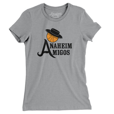 Anaheim Amigos Basketball Women's T-Shirt-Allegiant Goods Co. Vintage Sports Apparel