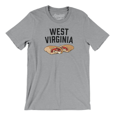 West Virginia Pepperoni Roll Men/Unisex T-Shirt-Allegiant Goods Co. Vintage Sports Apparel