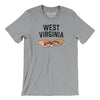 West Virginia Pepperoni Roll Men/Unisex T-Shirt-Athletic Heather-Allegiant Goods Co. Vintage Sports Apparel