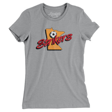 Minnesota Strikers Soccer Women's T-Shirt-Allegiant Goods Co. Vintage Sports Apparel