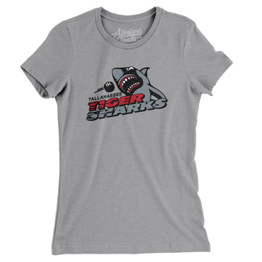 Tallahassee Tiger Sharks Hockey Women's T-Shirt-Allegiant Goods Co. Vintage Sports Apparel