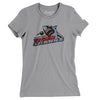 Tallahassee Tiger Sharks Hockey Women's T-Shirt-Athletic Heather-Allegiant Goods Co. Vintage Sports Apparel