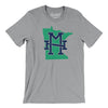 Minnesota Home State Men/Unisex T-Shirt-Athletic Heather-Allegiant Goods Co. Vintage Sports Apparel