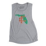 Florida Home State Women's Flowey Scoopneck Muscle Tank-Allegiant Goods Co. Vintage Sports Apparel