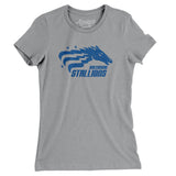 Baltimore Stallions Football Women's T-Shirt-Allegiant Goods Co. Vintage Sports Apparel
