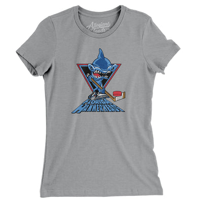 Florida Hammerheads Roller Hockey Women's T-Shirt-Athletic Heather-Allegiant Goods Co. Vintage Sports Apparel