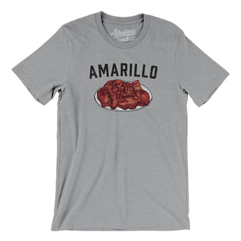Amarillo Steak Men/Unisex T-Shirt-Allegiant Goods Co. Vintage Sports Apparel