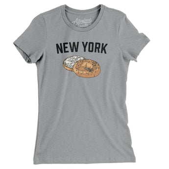 New York Bagel Women's T-Shirt-Allegiant Goods Co. Vintage Sports Apparel