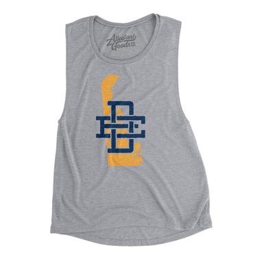 Delaware Home State Women's Flowey Scoopneck Muscle Tank-Allegiant Goods Co. Vintage Sports Apparel