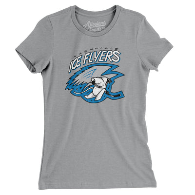 Nashville Ice Flyers Hockey Women's T-Shirt-Athletic Heather-Allegiant Goods Co. Vintage Sports Apparel