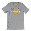 Savage Pads Men/Unisex T-Shirt-Athletic Heather-Allegiant Goods Co. Vintage Sports Apparel