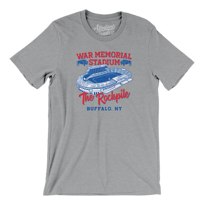 Buffalo War Memorial Stadium Men/Unisex T-Shirt-Athletic Heather-Allegiant Goods Co. Vintage Sports Apparel