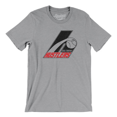 Baltimore Hustlers Defunct Basketball Men/Unisex T-Shirt-Athletic Heather-Allegiant Goods Co. Vintage Sports Apparel