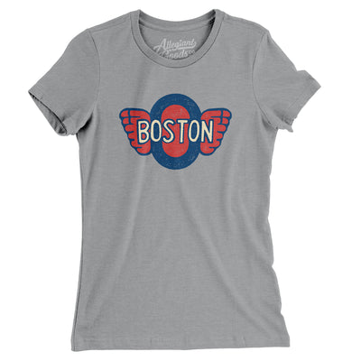 Boston Olympics Hockey Women's T-Shirt-Athletic Heather-Allegiant Goods Co. Vintage Sports Apparel