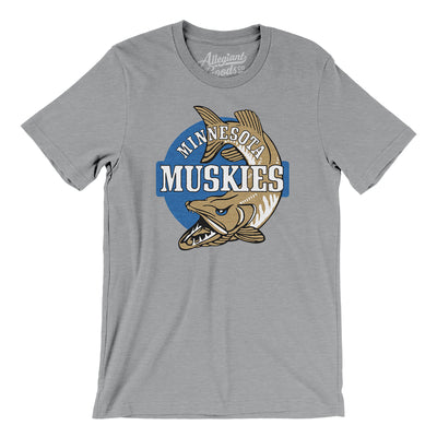 Minnesota Muskies Basketball Men/Unisex T-Shirt-Athletic Heather-Allegiant Goods Co. Vintage Sports Apparel