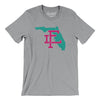 Florida Home State Men/Unisex T-Shirt-Athletic Heather-Allegiant Goods Co. Vintage Sports Apparel