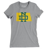 North Dakota Home State Women's T-Shirt-Allegiant Goods Co. Vintage Sports Apparel