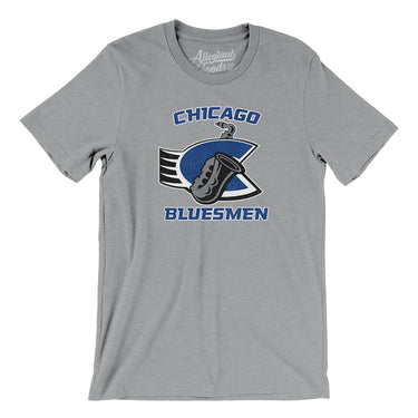 Chicago Bluesmen Roller Hockey Men/Unisex T-Shirt-Allegiant Goods Co. Vintage Sports Apparel