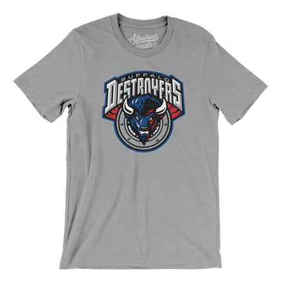 Buffalo Destroyers Arena Football Men/Unisex T-Shirt-Athletic Heather-Allegiant Goods Co. Vintage Sports Apparel